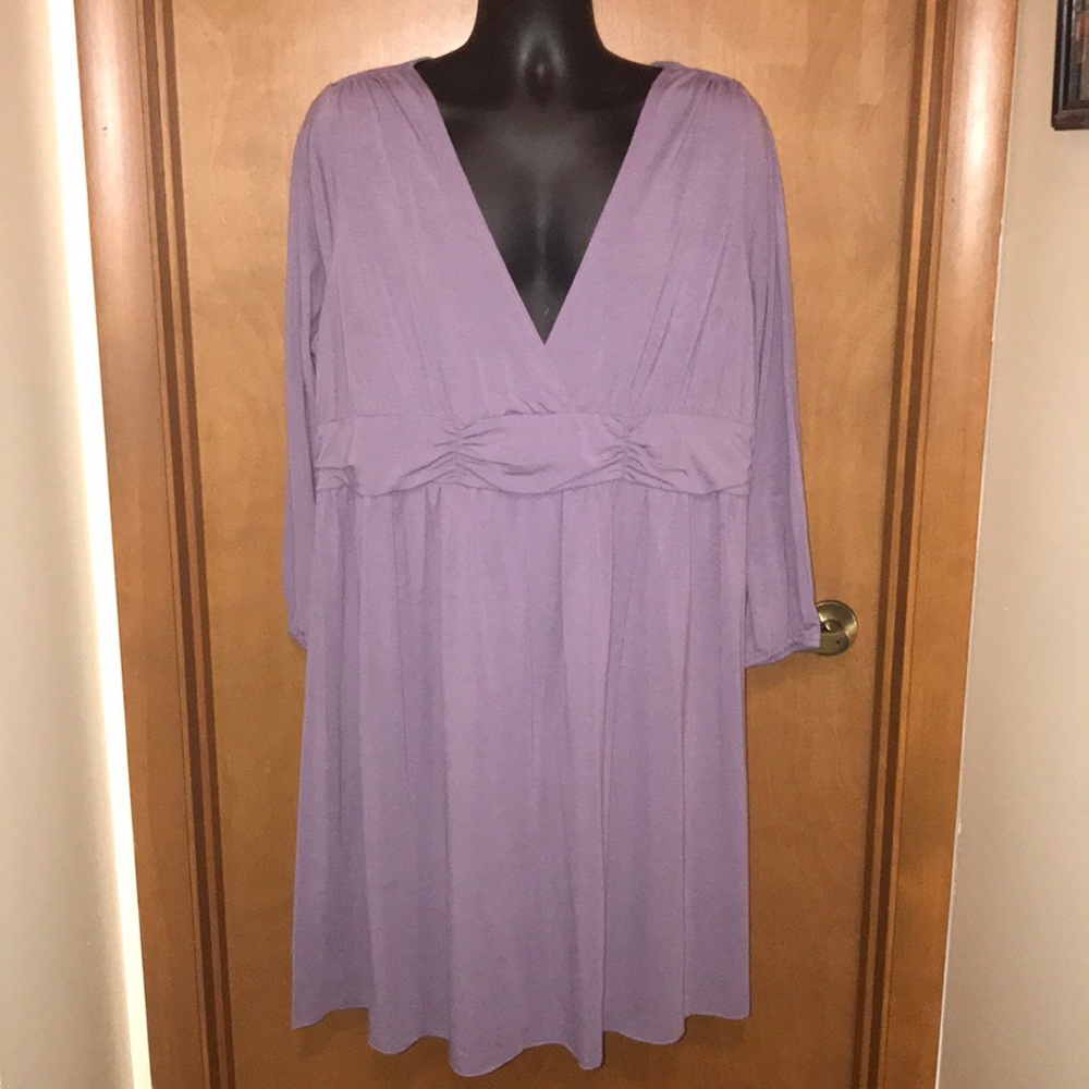 🔥Duo maternity purple dress 2x